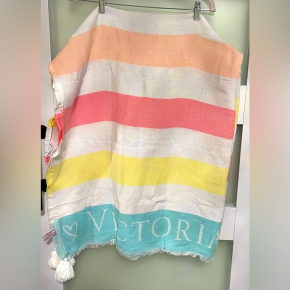Victoria's Secret Striped Beach Towel Blanket - Picture 3 of 5